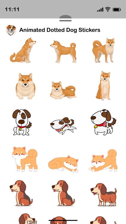 Animated Dotted Dog Stickers screenshot-3