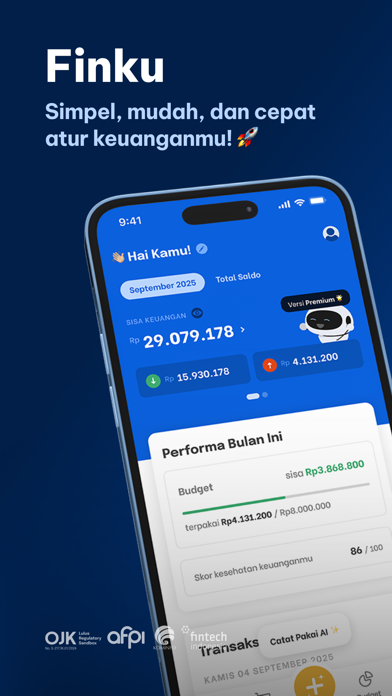 Screenshot #1 pour Finku: Budget & Money Manager