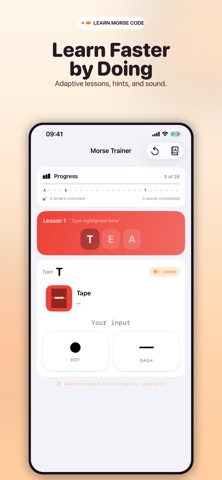 Morse Code: Keyboard & Trainer Screenshot 2 of 5