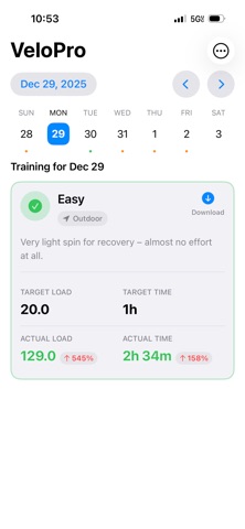 VeloPro - Smart Way To Train screenshot