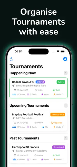 Tournaments Pro screenshot 1
