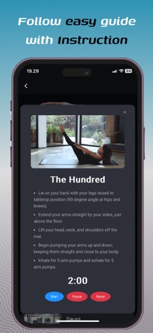 30 Days Pilates Exercise Plan iPhone screenshot