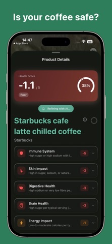 Zing - Food Nutrition Score screenshot