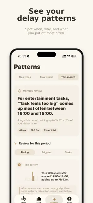 DelayLens: Procrastination Log screenshot 3