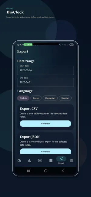 BioClock screenshot 1