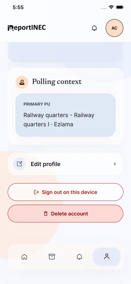 Screenshot 4 di 6 di iReportINEC