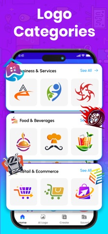 Logo Maker + AI Logo Generator screenshot