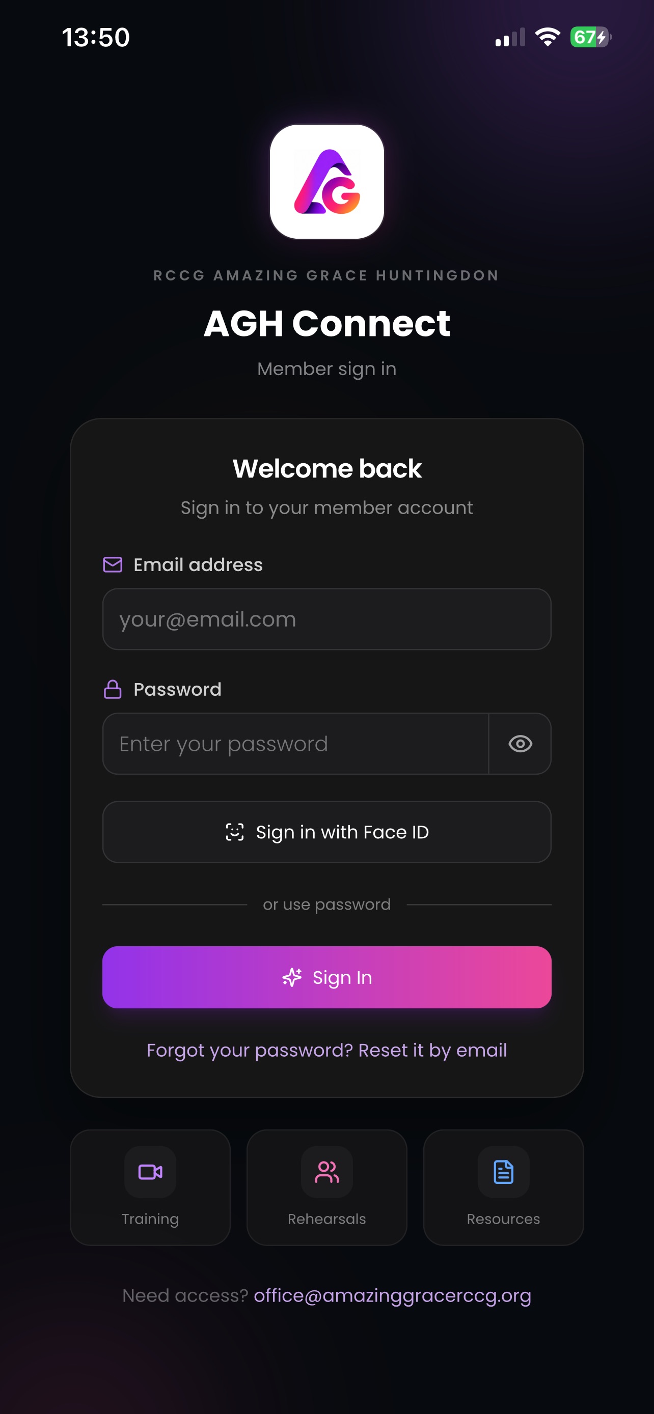 Screenshot 1 of AGH Connect