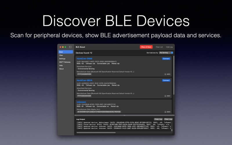 BLE-Scout screenshot