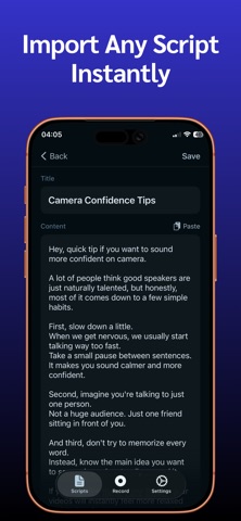 Teleprompter For Video - Promi iPhone screenshot