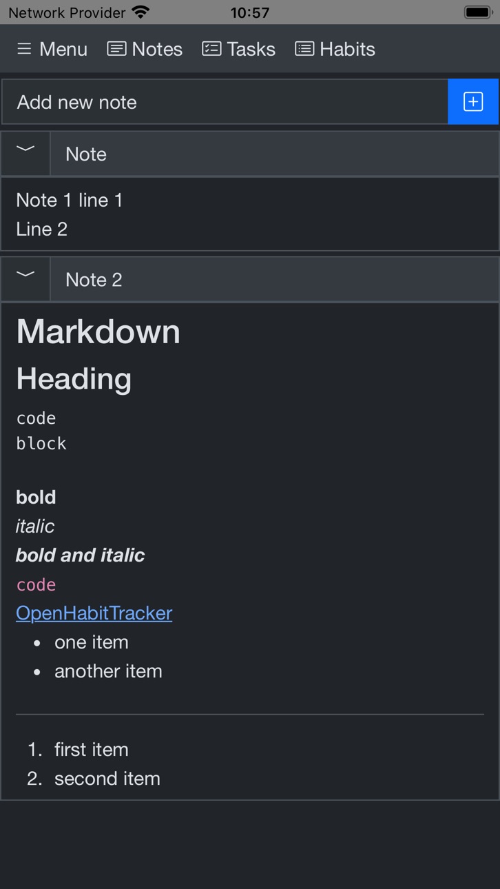 iPhone screenshot