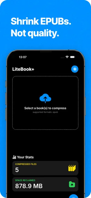 EPUB Compressor – LiteBook screenshot 1