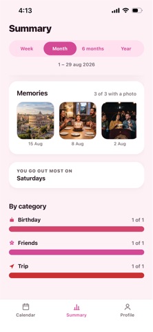 Plandario: Couples Calendar iPhone screenshot