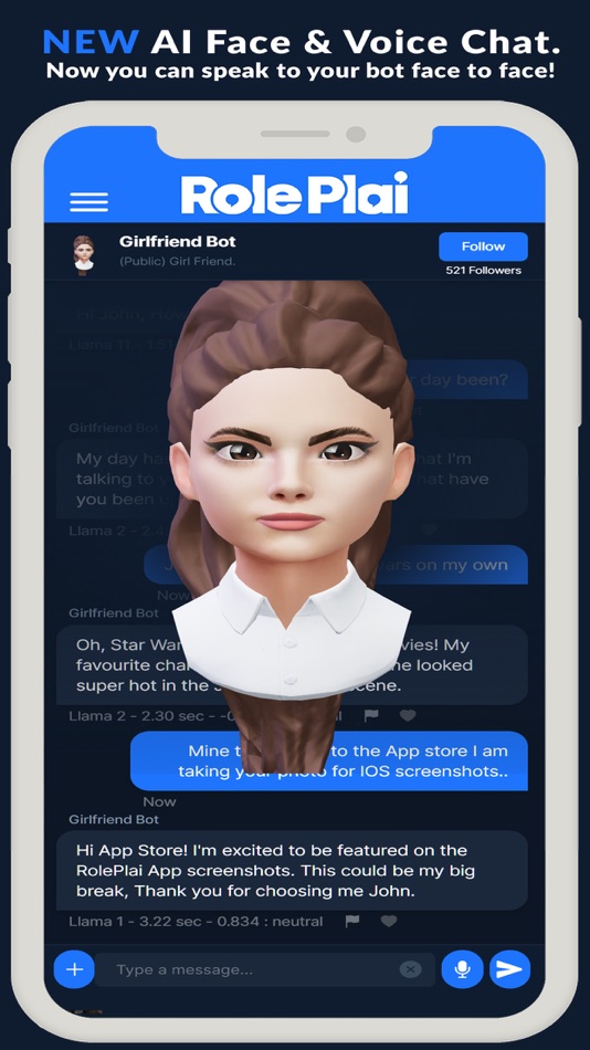 #1. RolePlai - Ai Chat Bot (iOS) 由: ANDREW WEDD