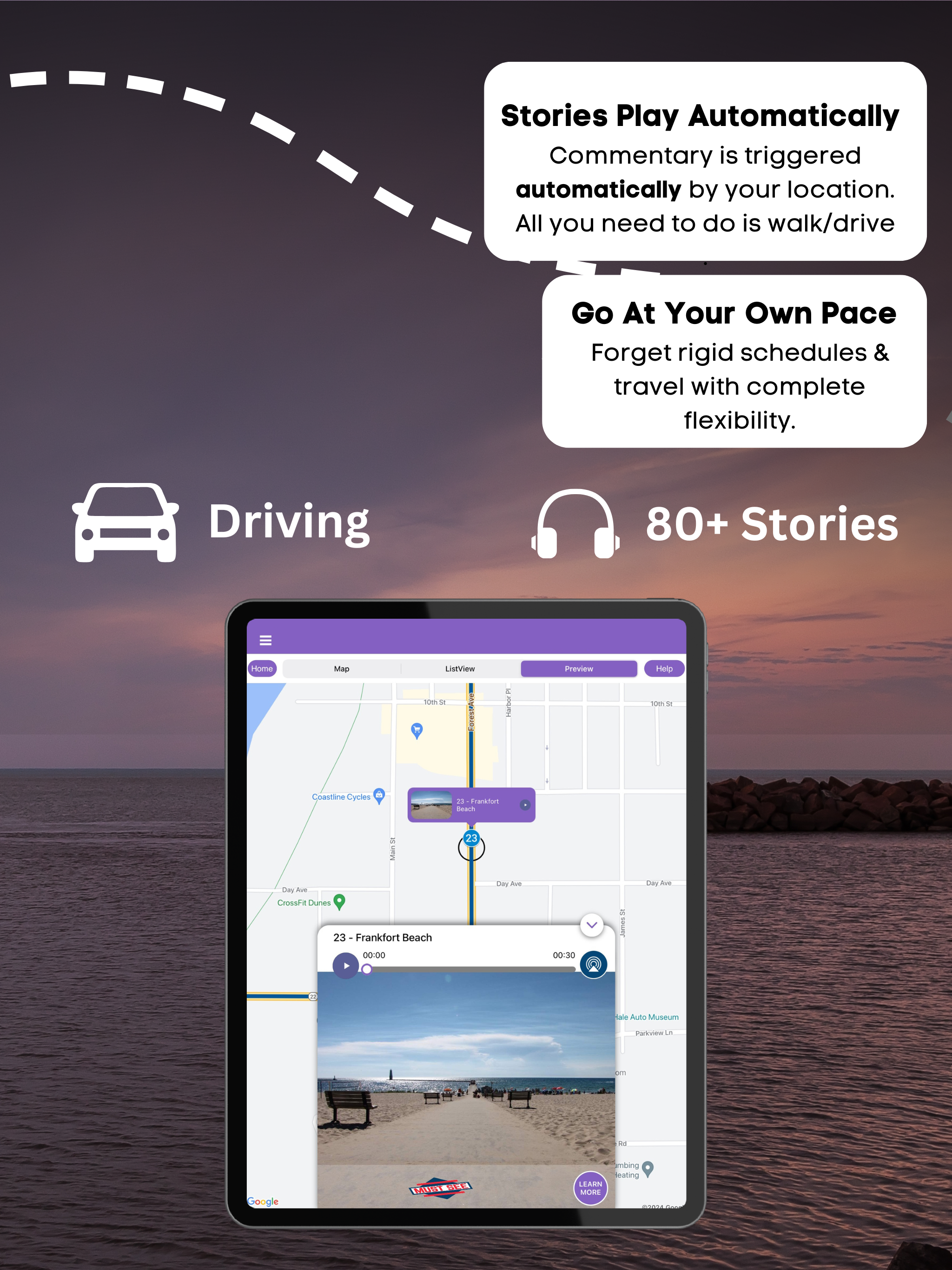 Lake Michigan GPS Driving Tour