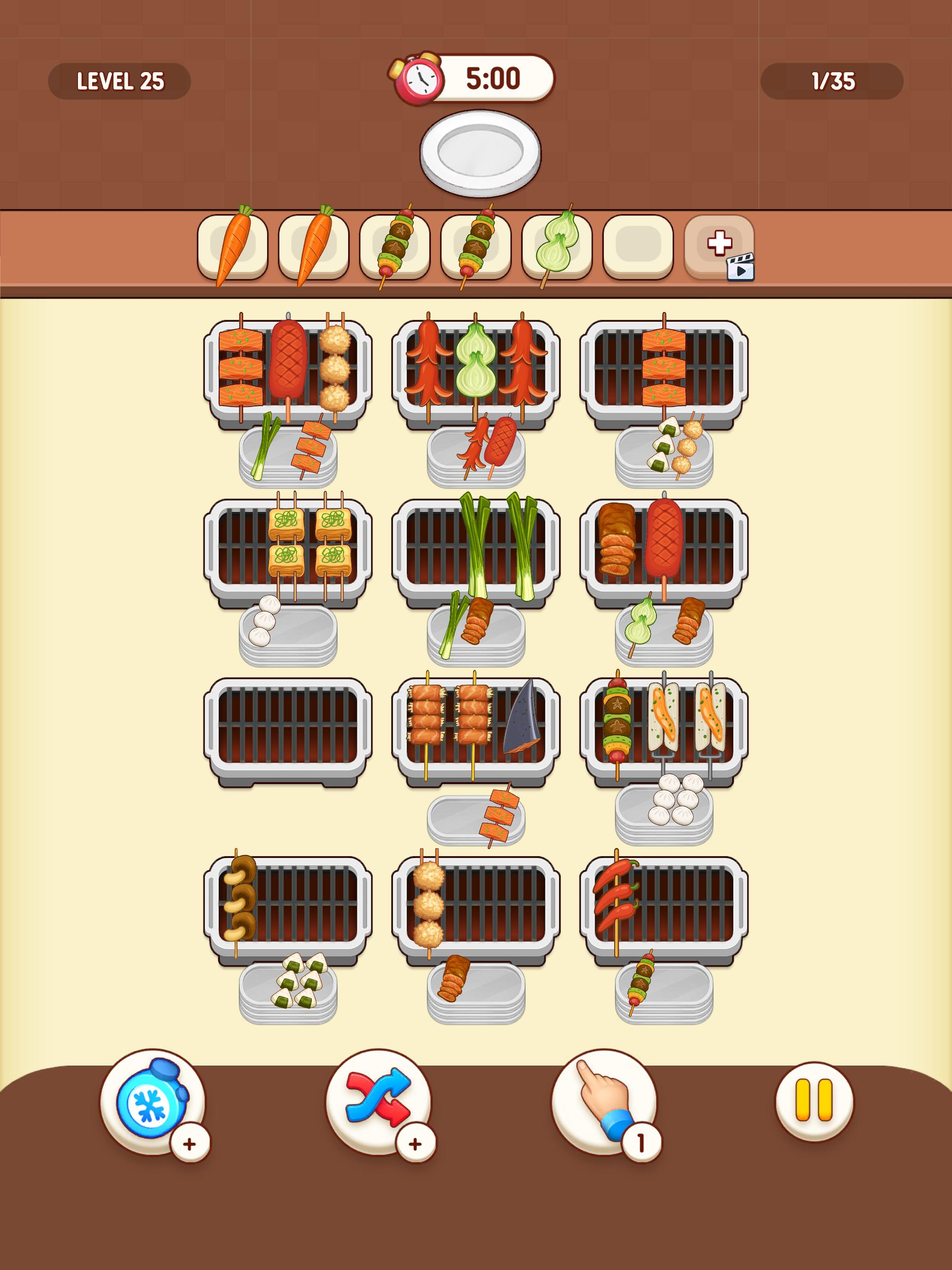 Food Grill Match: Puzzle Sort