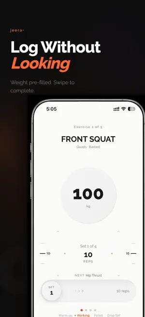 Jeera: Workout Tracker screenshot 3