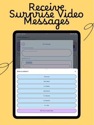 Future Self Messages - Waymark iPad screenshot