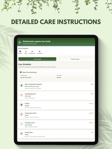Plant Identifier AI Scan iPad screenshot