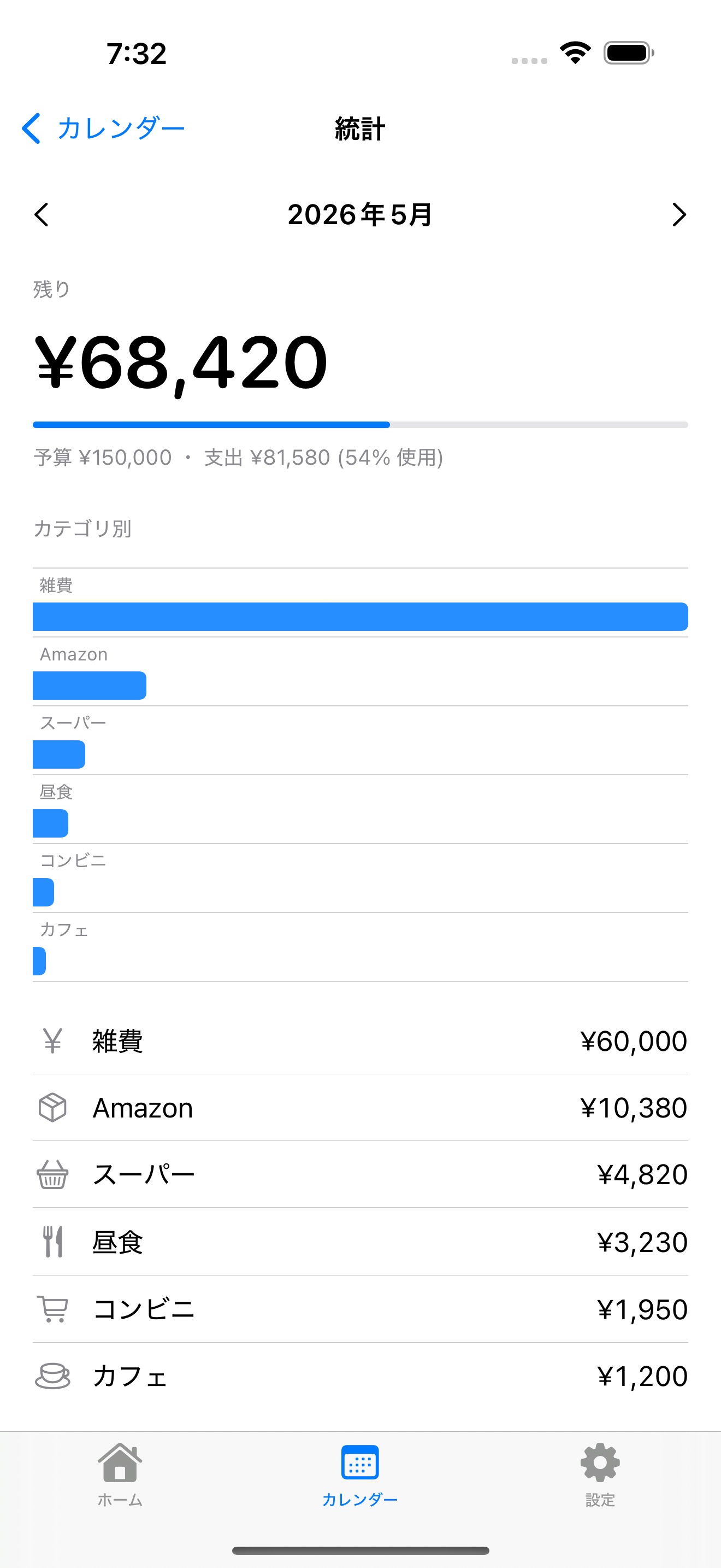 nokori 残額が見えるシンプル家計簿のストア画像 4