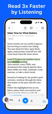 Local TTS - AI Voice Reader Screenshot 1 of 6