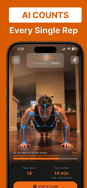 Push Up Screen Time Control screenshot 2