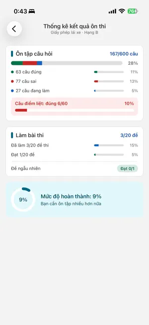 Ôn thi GPLX 2026 - 600 Câu screenshot 2