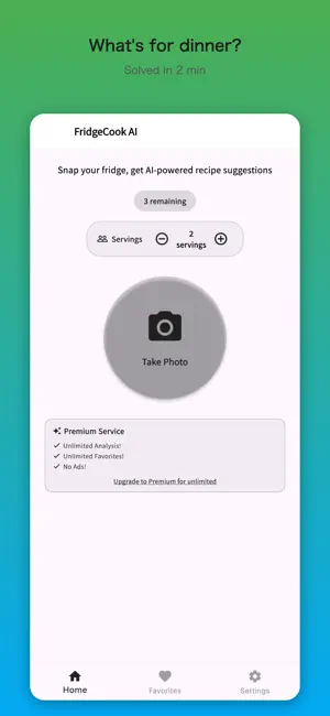 FridgeCook AI - Recipe Finder screenshot 1