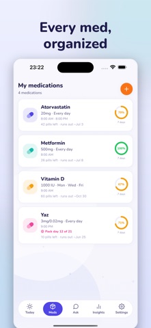 Pilly, Medication Reminder Screenshot 3 of 5