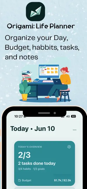 Origami: Life Planner screenshot 1