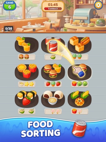 Goods Food Sort: Puzzle Game iPad screenshot