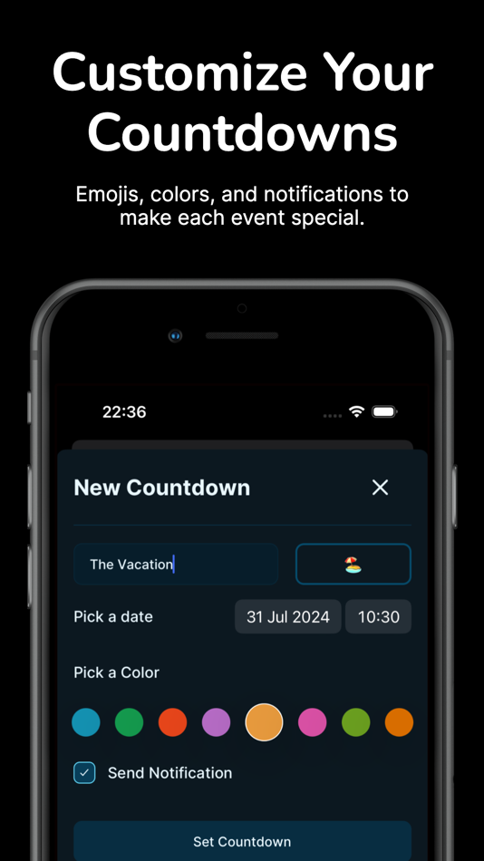 #4. Tickr: Countdown & Reminders (iOS) بواسطة: Sercan Demircan