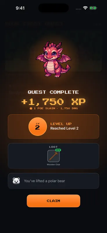 Quest2Fitness: Workout RPG screenshot 2 of 8