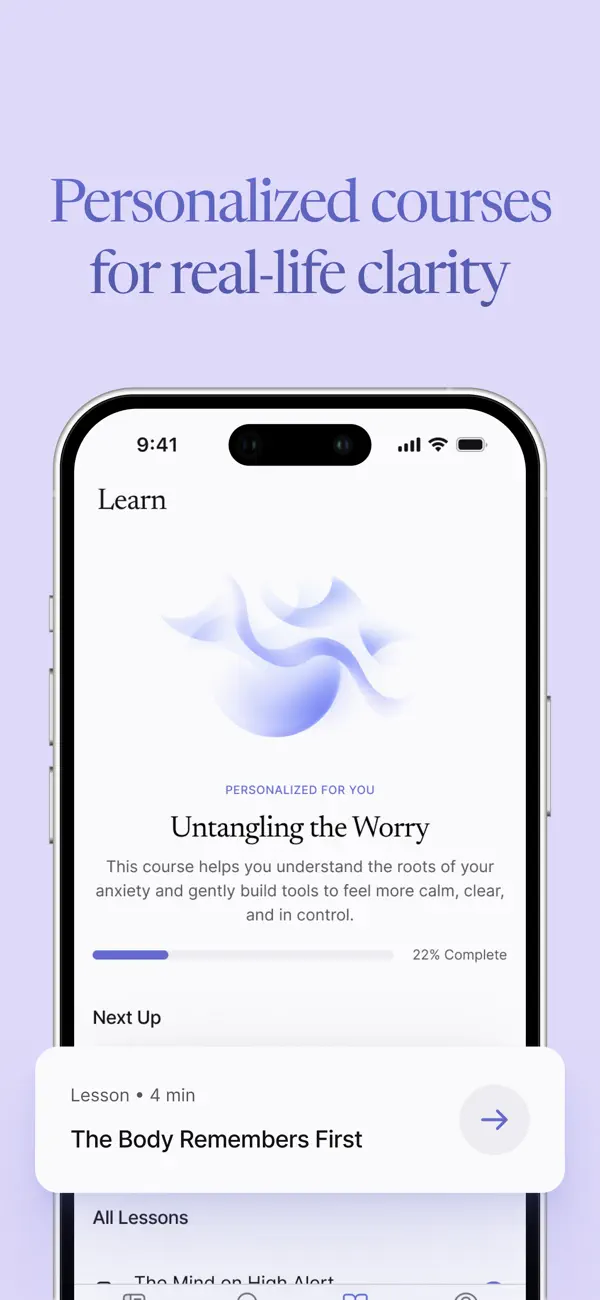 Lucid - Know Yourself iOS app screenshot showing feature 5