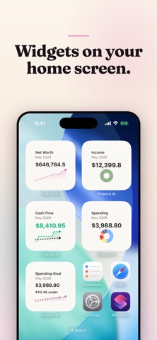Finance AI: Track Your Money iPhone screenshot