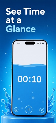 Countdown Timer Aqua Hourglass Screenshot 2 of 6