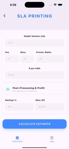 3D Print Cost Screenshot 2 of 9