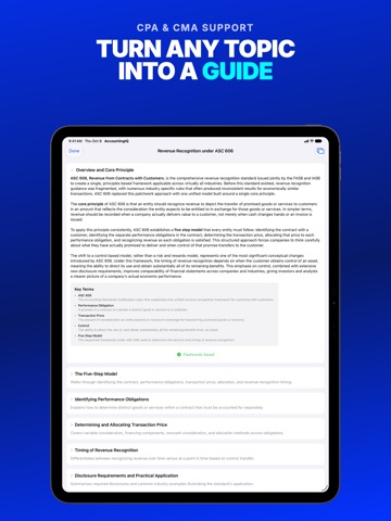 Accounting AI Homework Solver iPad screenshot