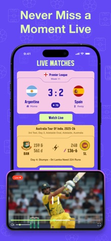 Yalla Live Football iPhone screenshot 3