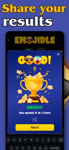 Emoji Word Game – Emojidle. iPhone screenshot