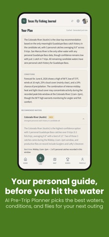 Texas Fly Fishing Journal iPhone screenshot