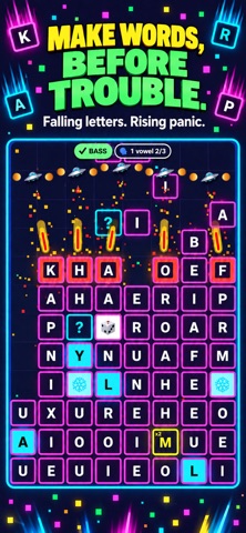 WordsDown: Falling Word Puzzle Screenshot 1 of 10
