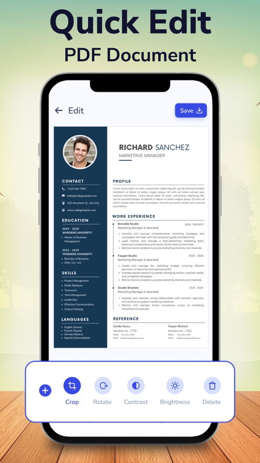 #3. PDF Scanner - Scan to PDF App (iOS) Ved: Mohit Rudani