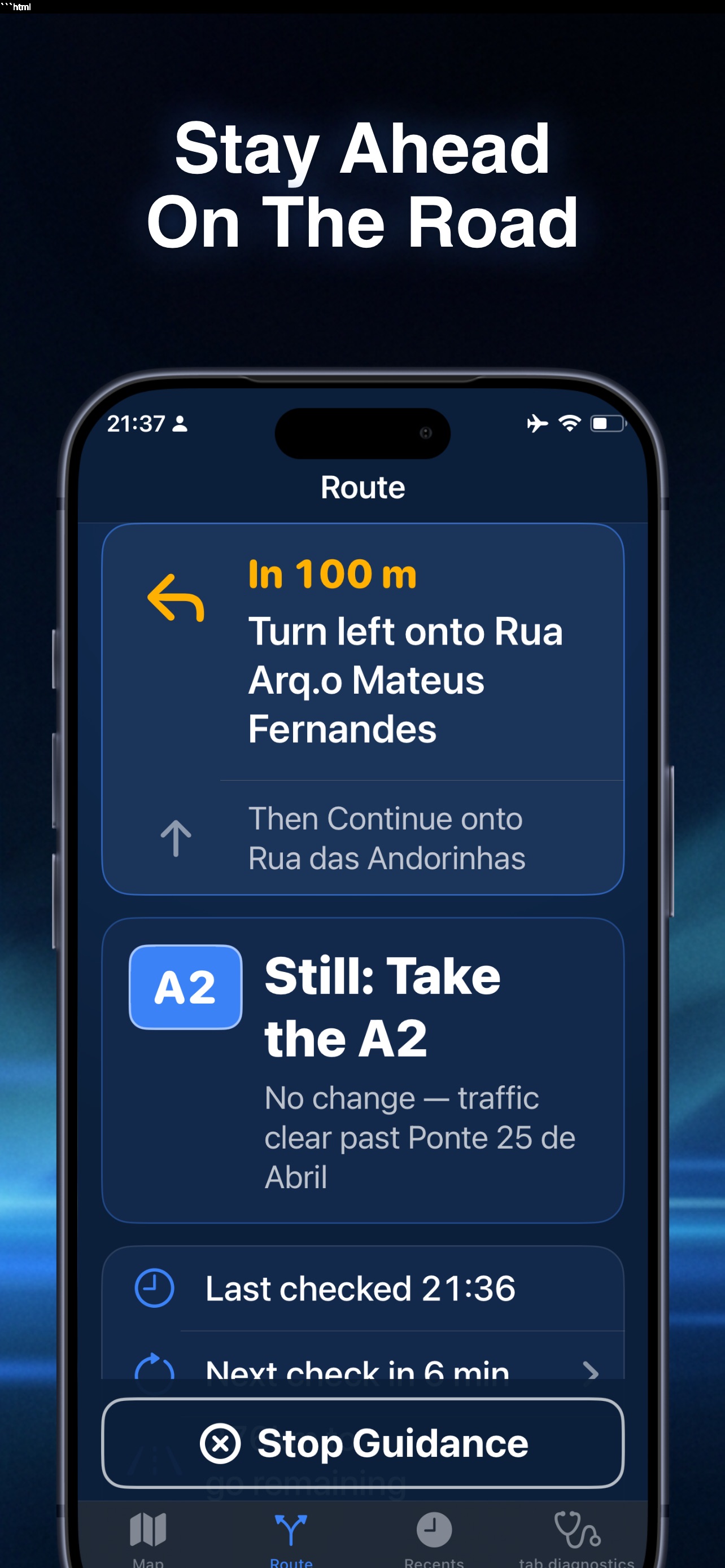Screenshot 3 of RoutePilot: Your Road Advisor