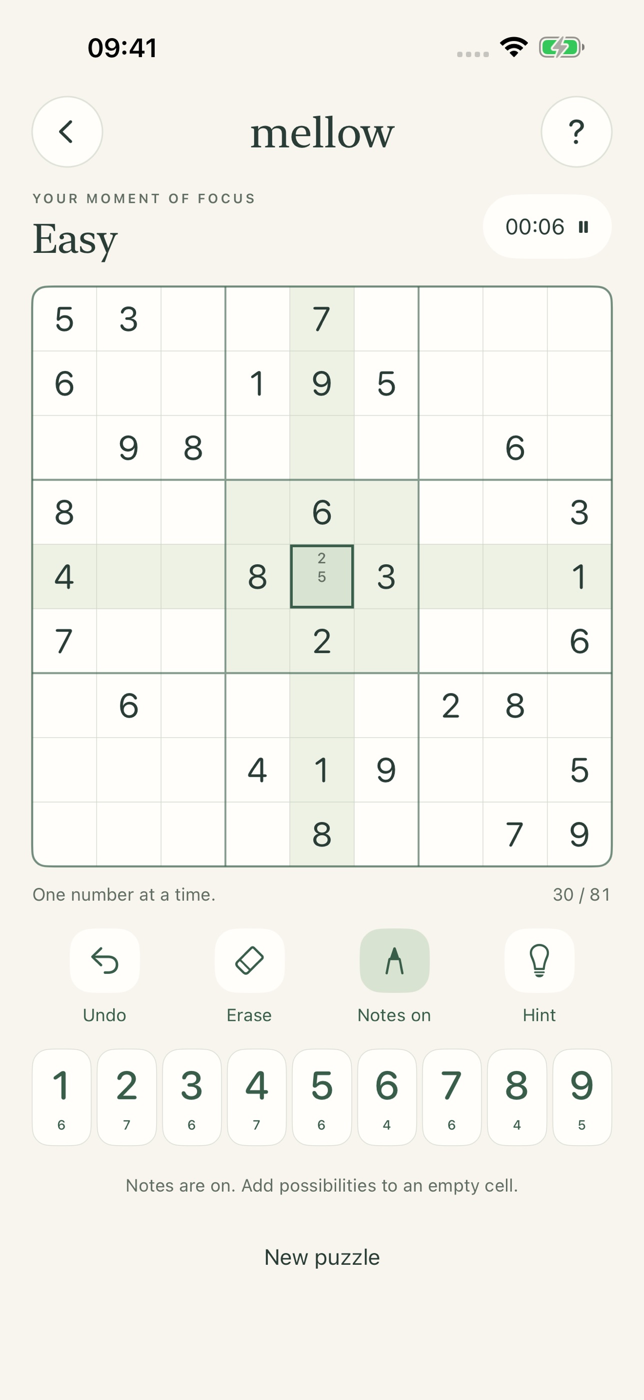 Screenshot 4 of Mellow Sudoku