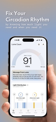 Lume Health: Lux Tracker screenshot