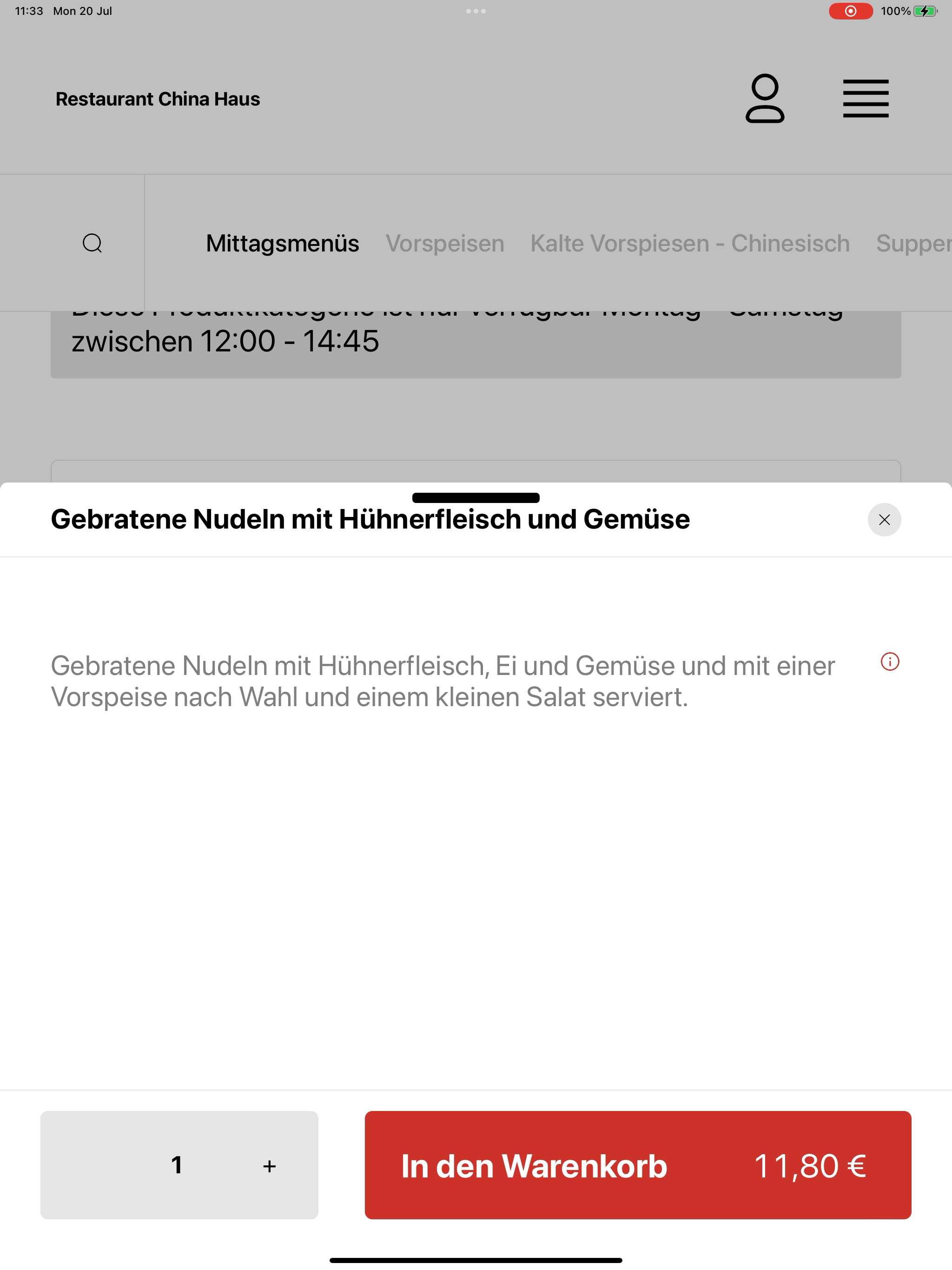 Restaurant China Haus screenshot 15