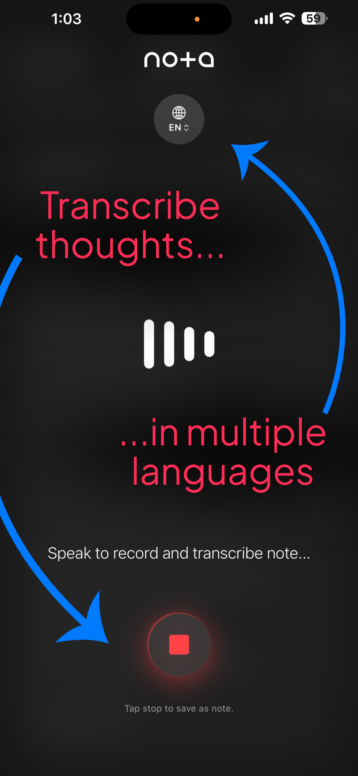 Nota: AI Notes & Voice