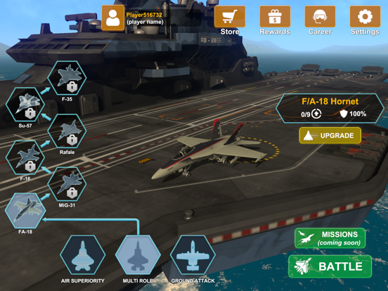 Screenshot #6 pour AeroMayhem PvP: Air Combat Ace