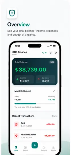 Скриншот ODS Finance Tracker на iPhone 3